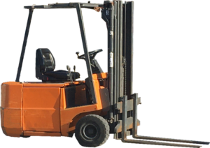 Vorkheftruck zijaanzicht